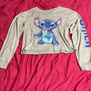 Disney Stitch long sleeve crop top